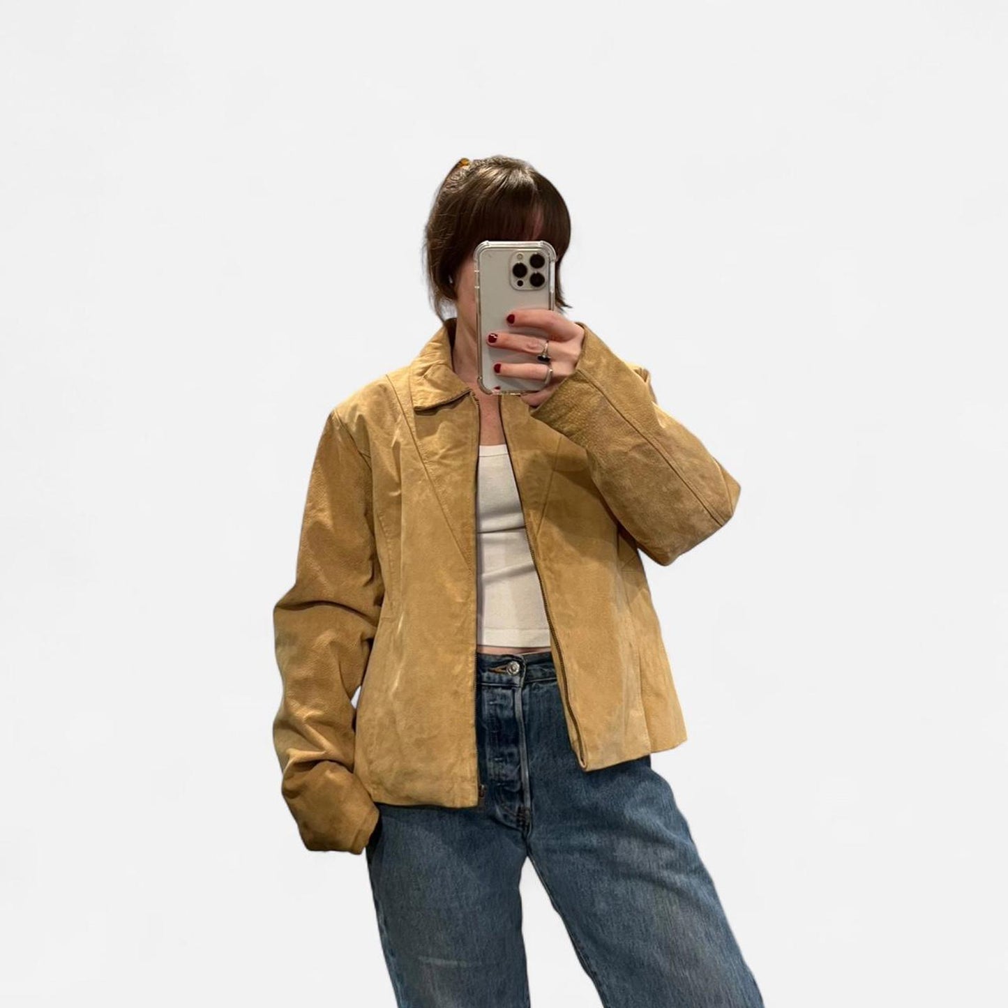 Vintage Suede Zip Jacket
