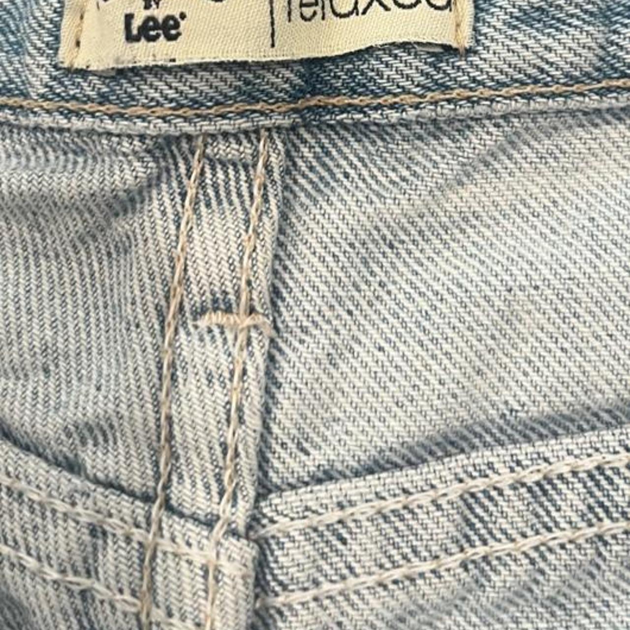 Vintage Lee Riders Light Wash Denim Jorts Baggy Relaxed Y2K Skater