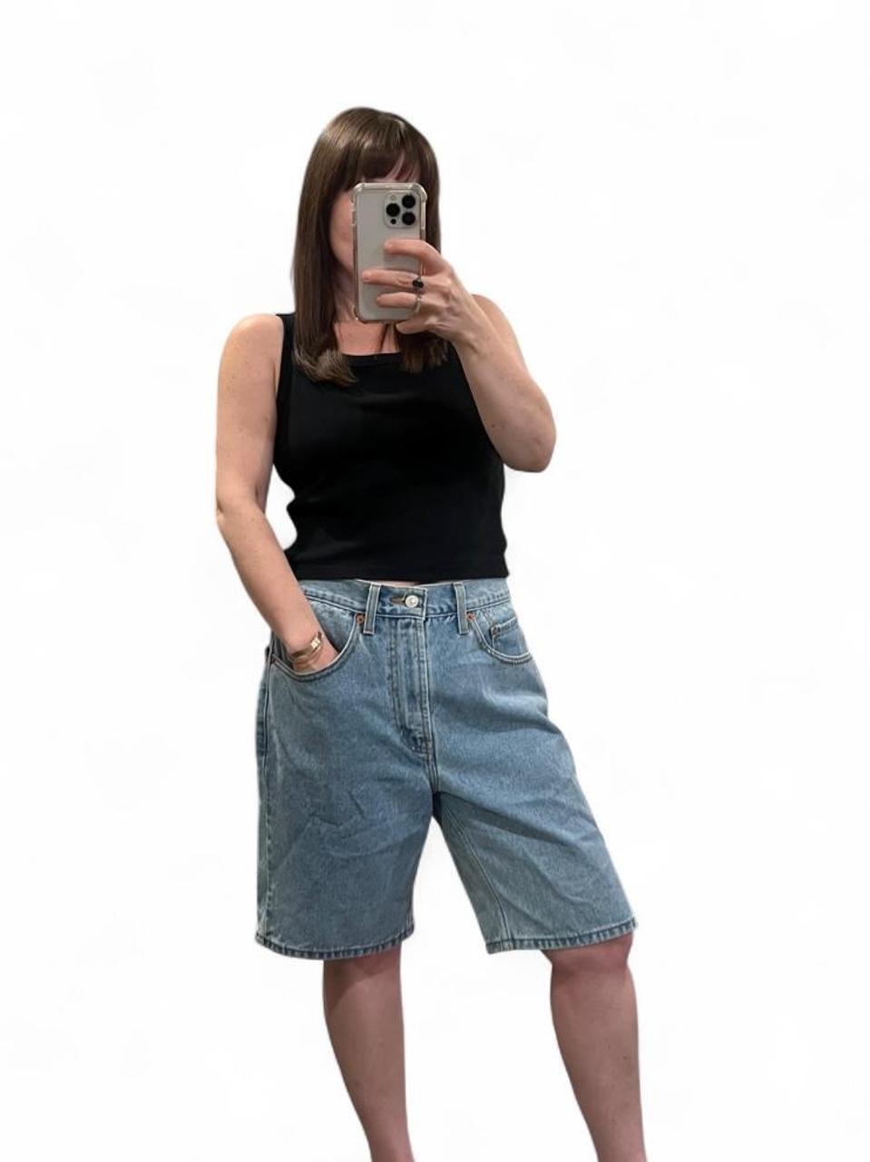 Levi’s Light Wash Denim Jorts Shorts