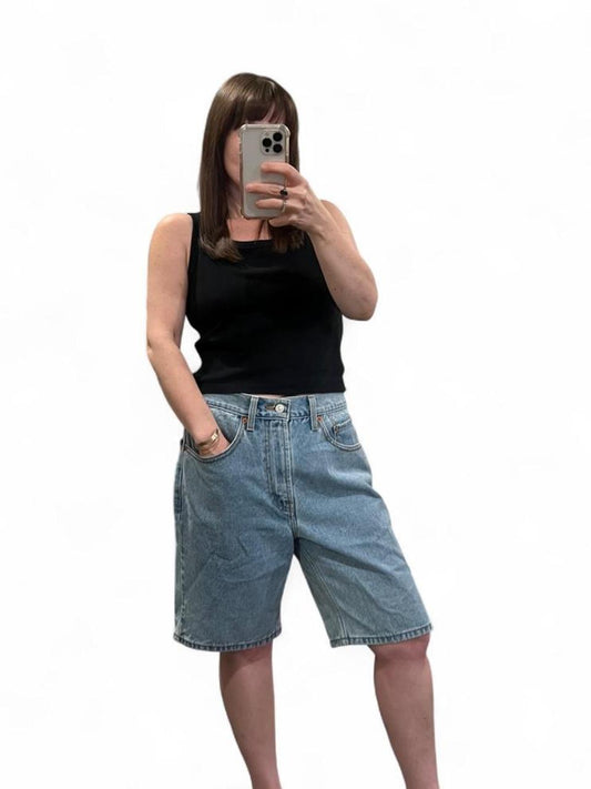 Levi’s Light Wash Denim Jorts Shorts