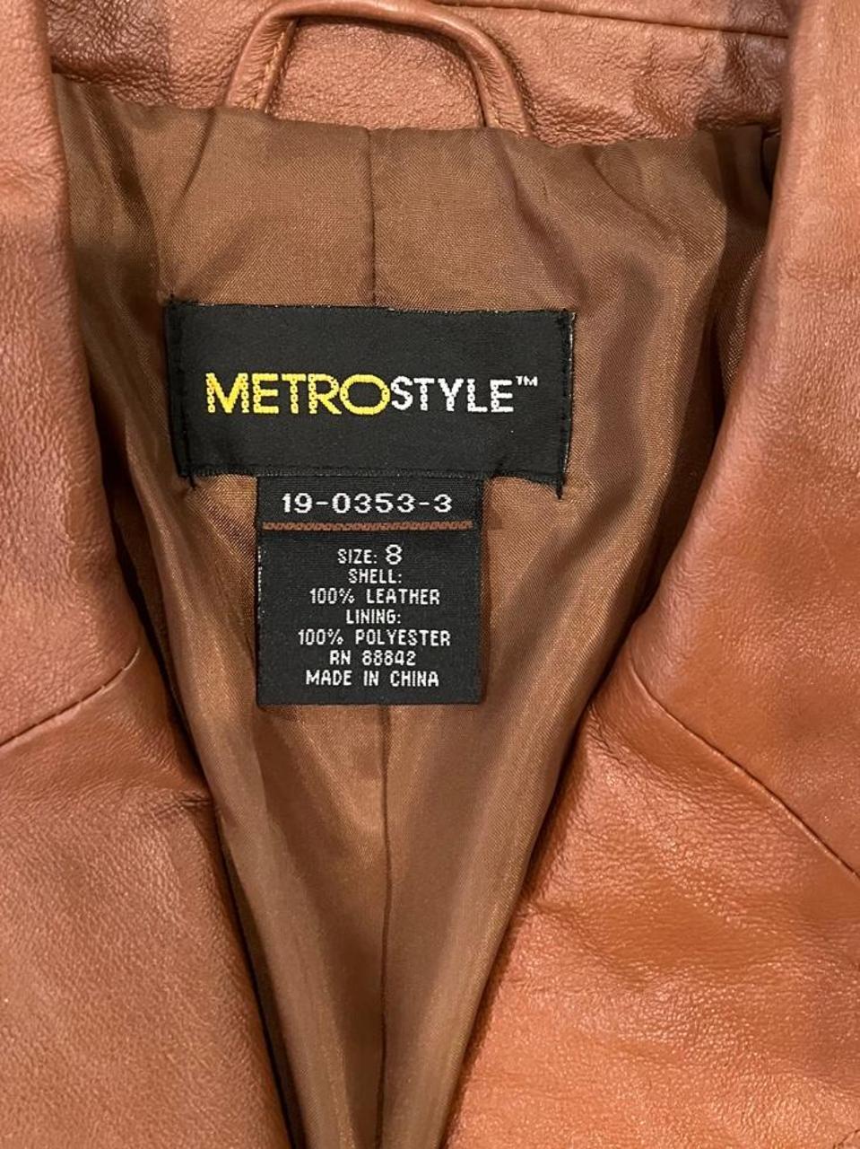 Vintage 90’s Brown Leather Jacket