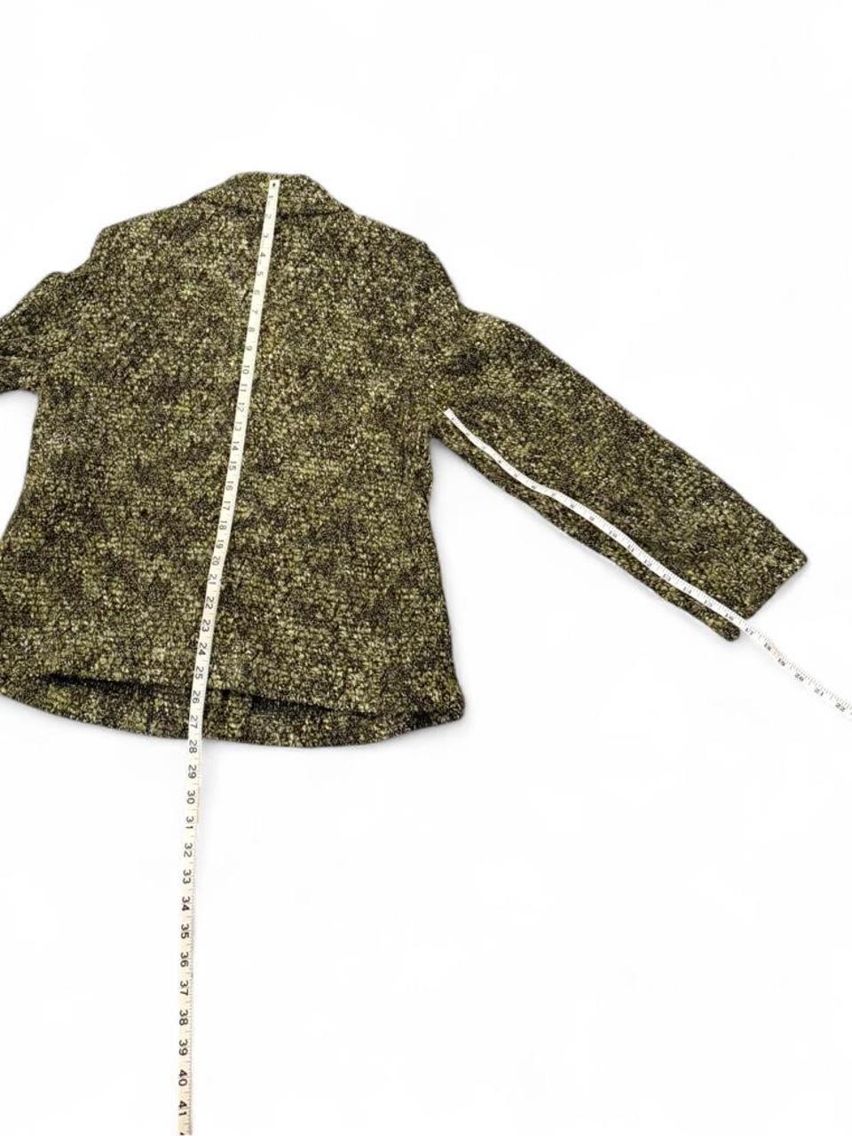 Y2K Green Bouclé Textured Jacket