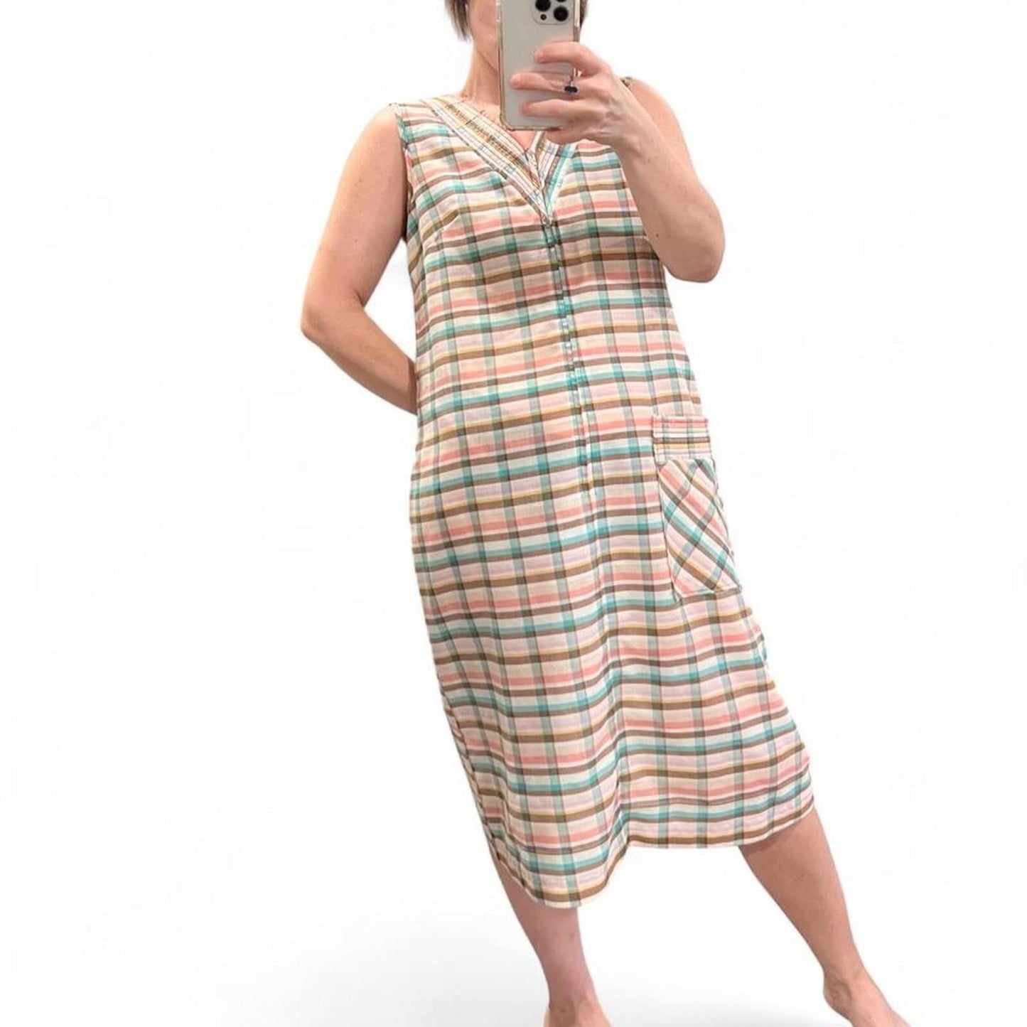 Vintage 90s Plaid Dress