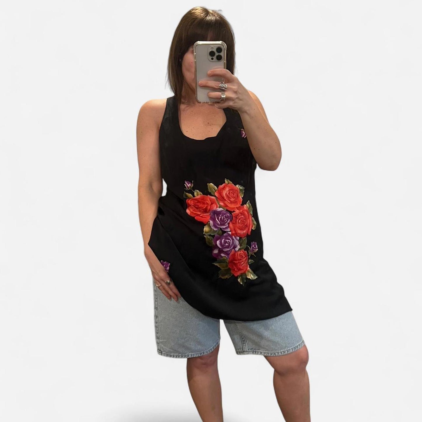 Vintage Y2K Victoria’s Secret Silk Floral Slip Dress