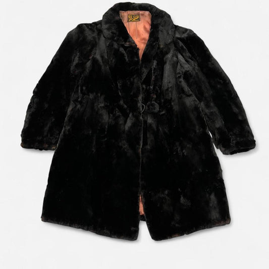 Vintage Black Fur Coat