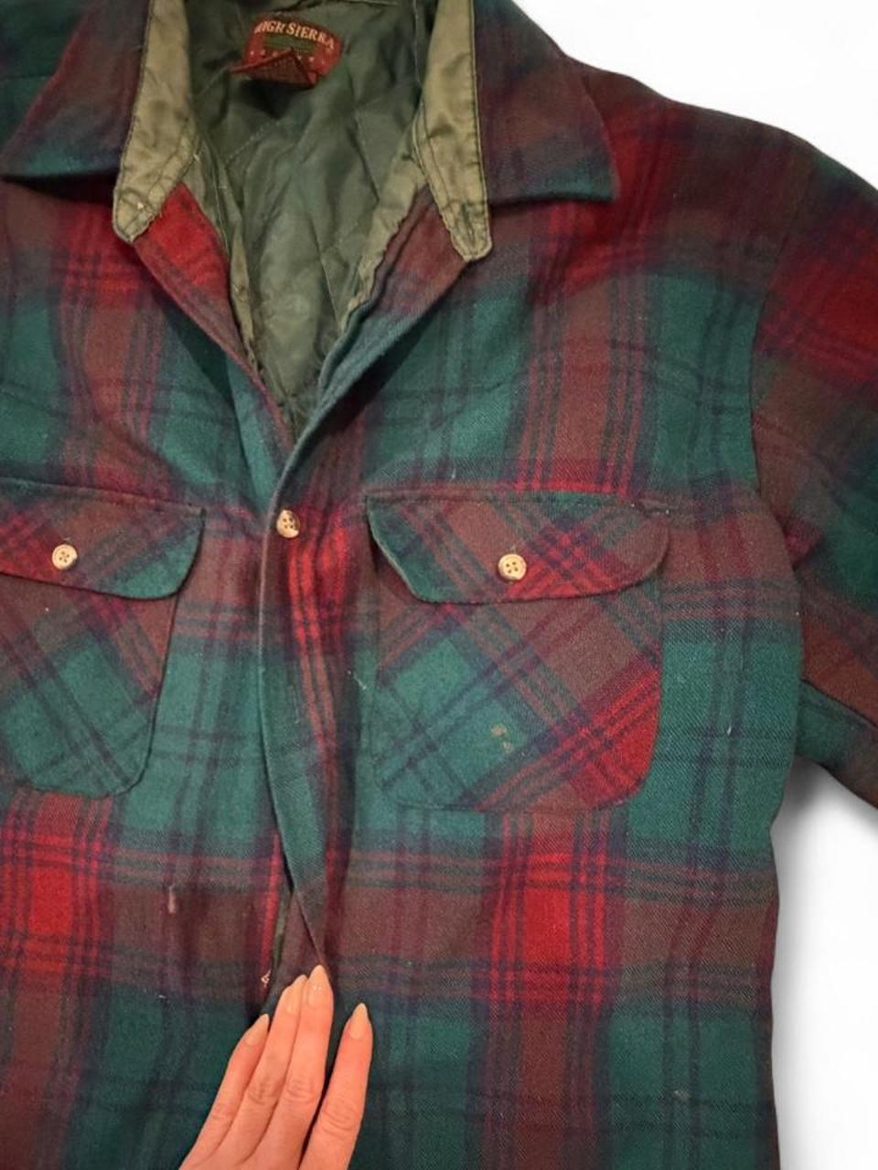 Vintage High Sierra Plaid Wool Barn Jacket