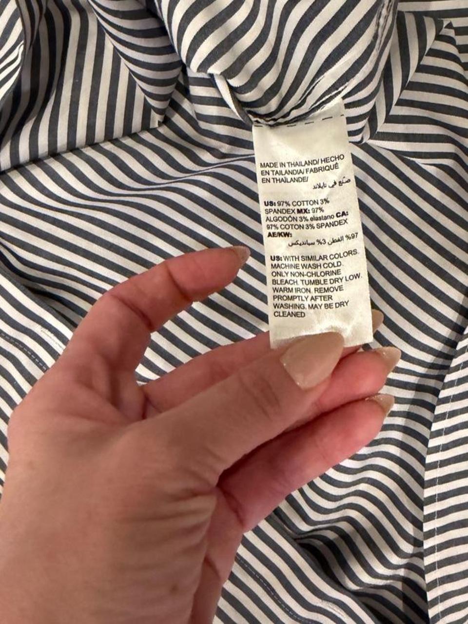 Oversized Striped Button Up Shirt
