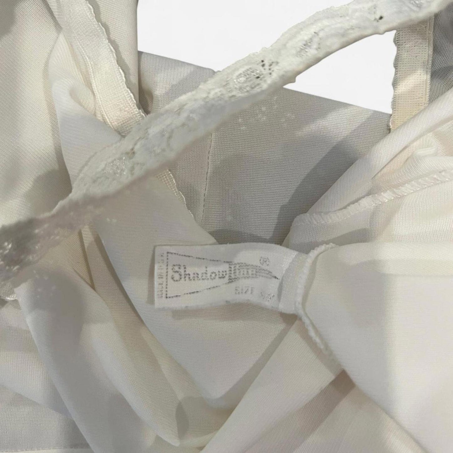 Vintage 90’s White Lace Trim Slip Dress