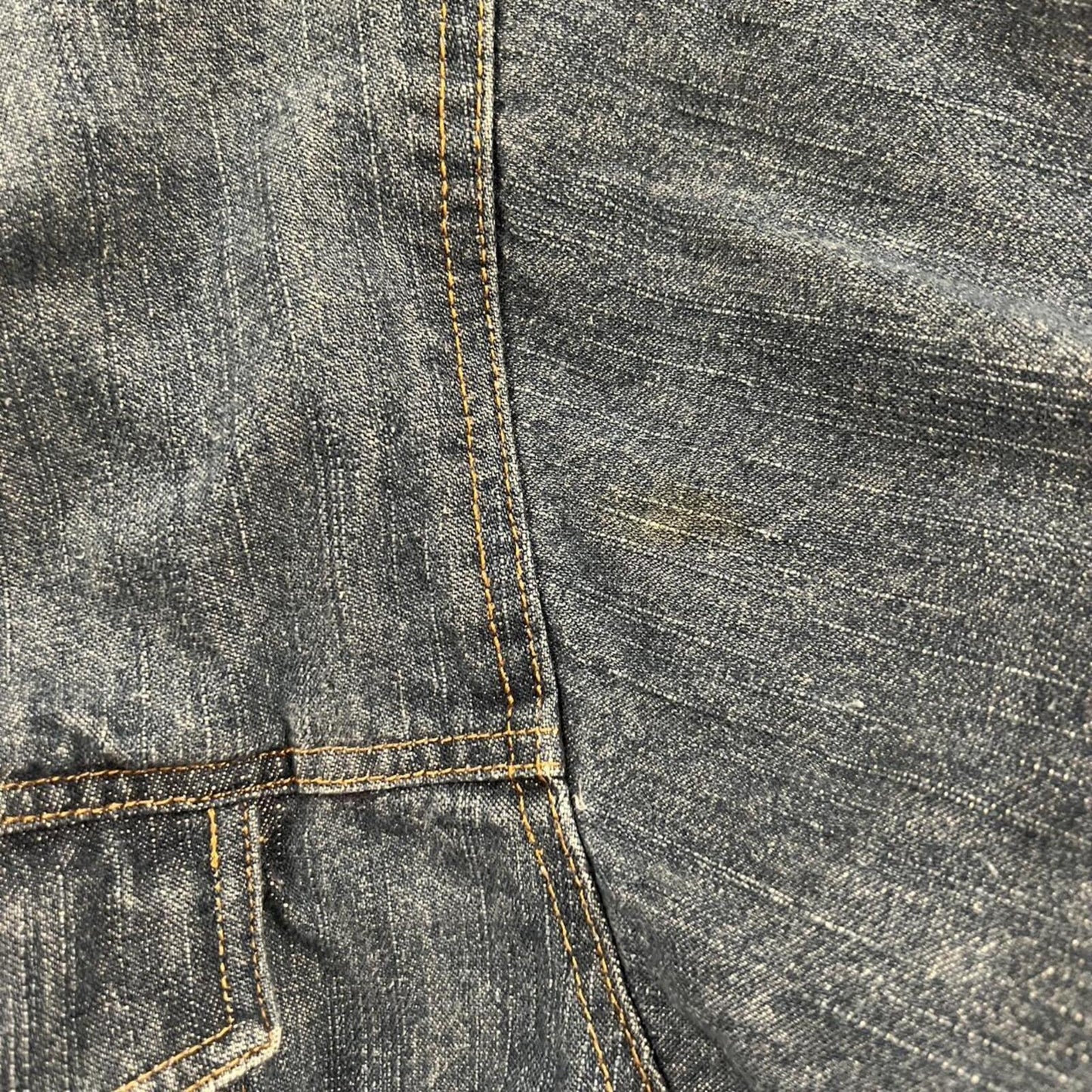 Vintage Y2K Oversized Denim Trucker Jacket XL Faded Wash