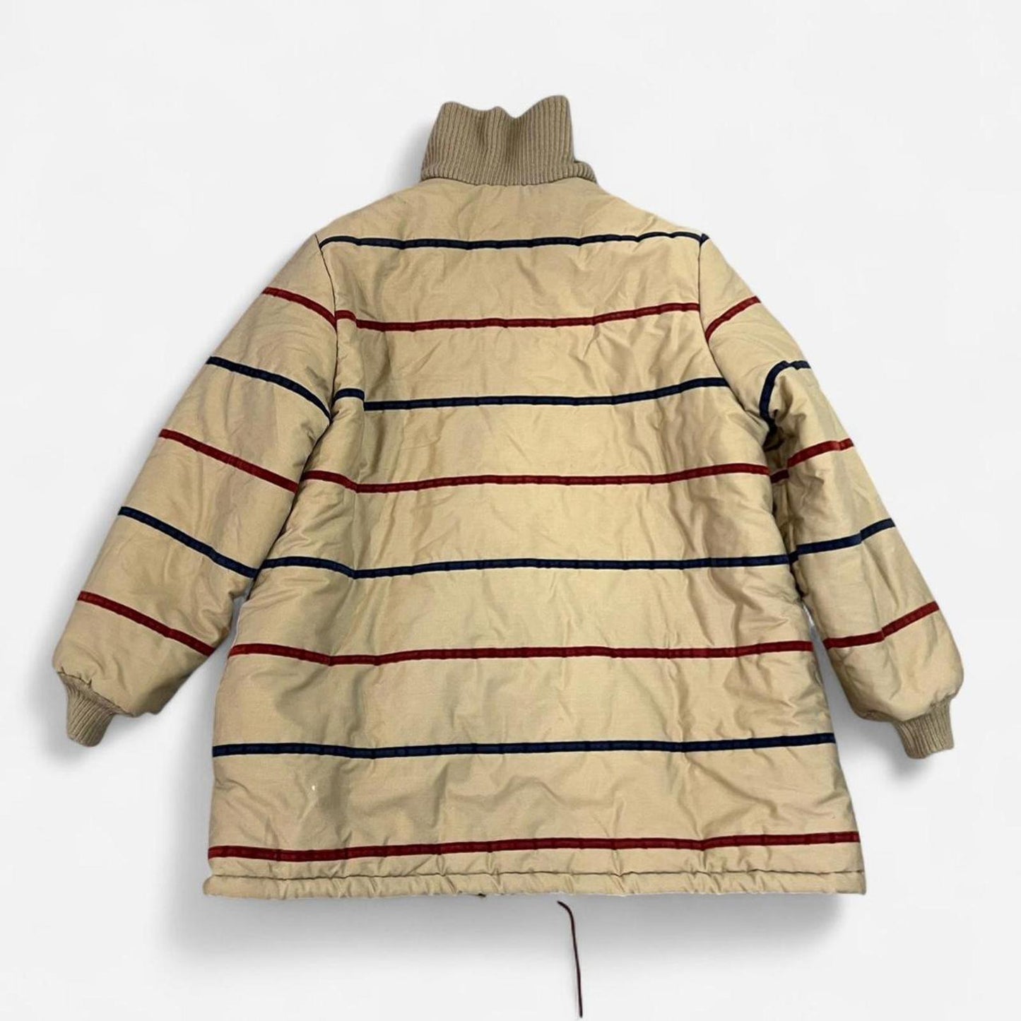 Vintage Striped Puffer Jacket