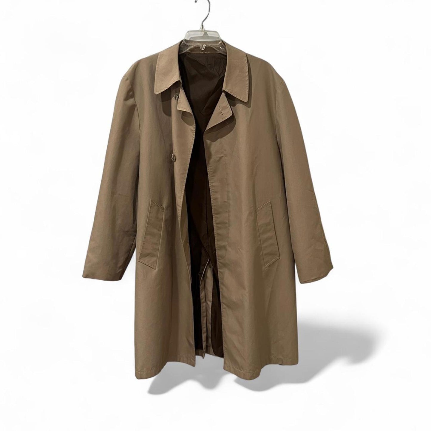 Vintage 90s Tan Trench Coat