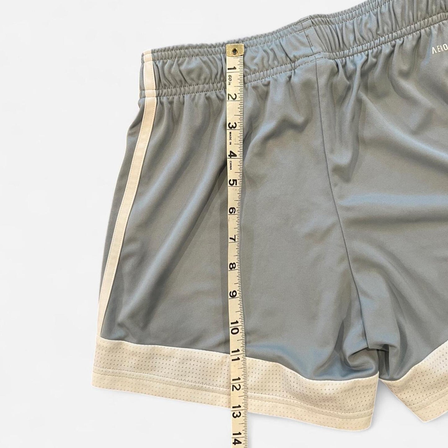 Y2K Adidas Baby Blue Athletic Shorts Striped XS