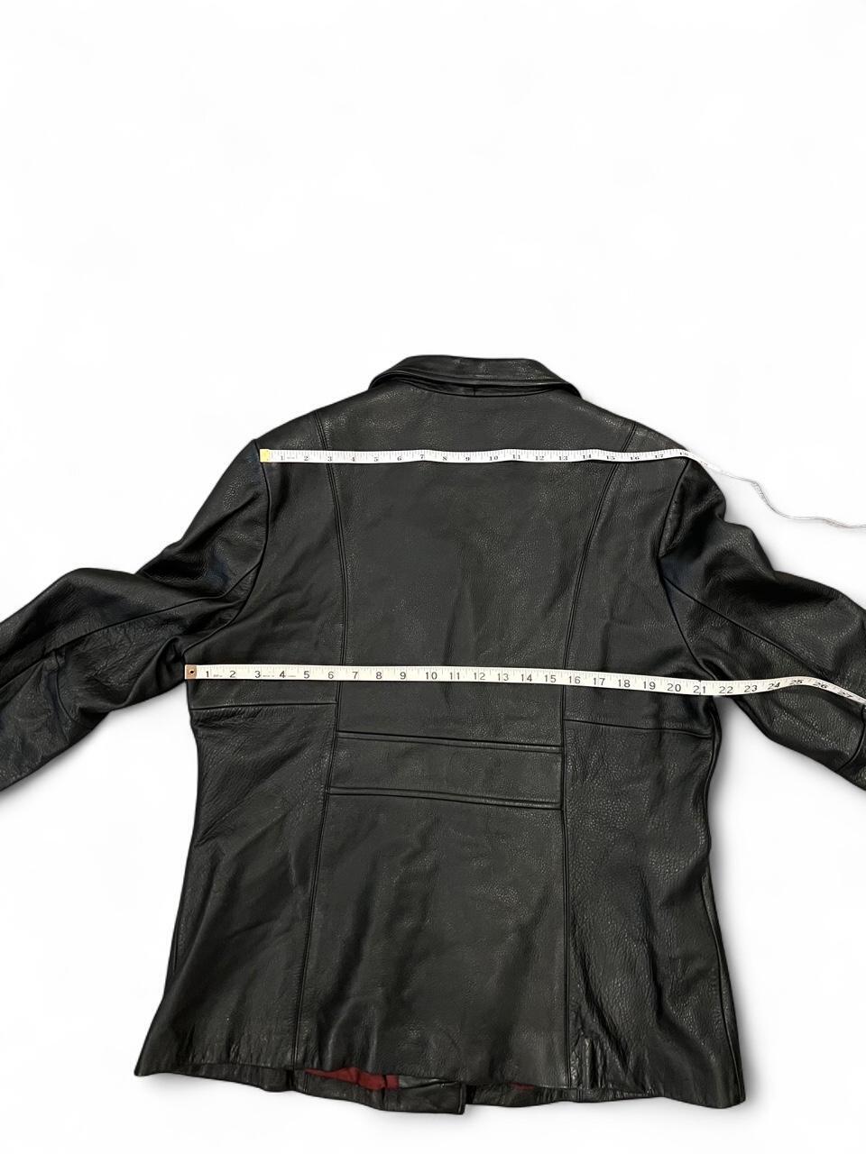 Vintage Wilsons Black Genuine Leather Blazer Jacket Y2K Minimalist Moto XL