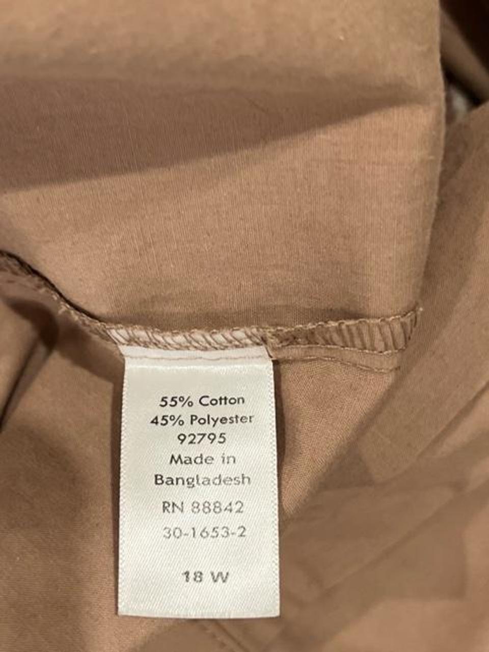 Vintage Y2K Oversized Tan Button-Up Shirt
