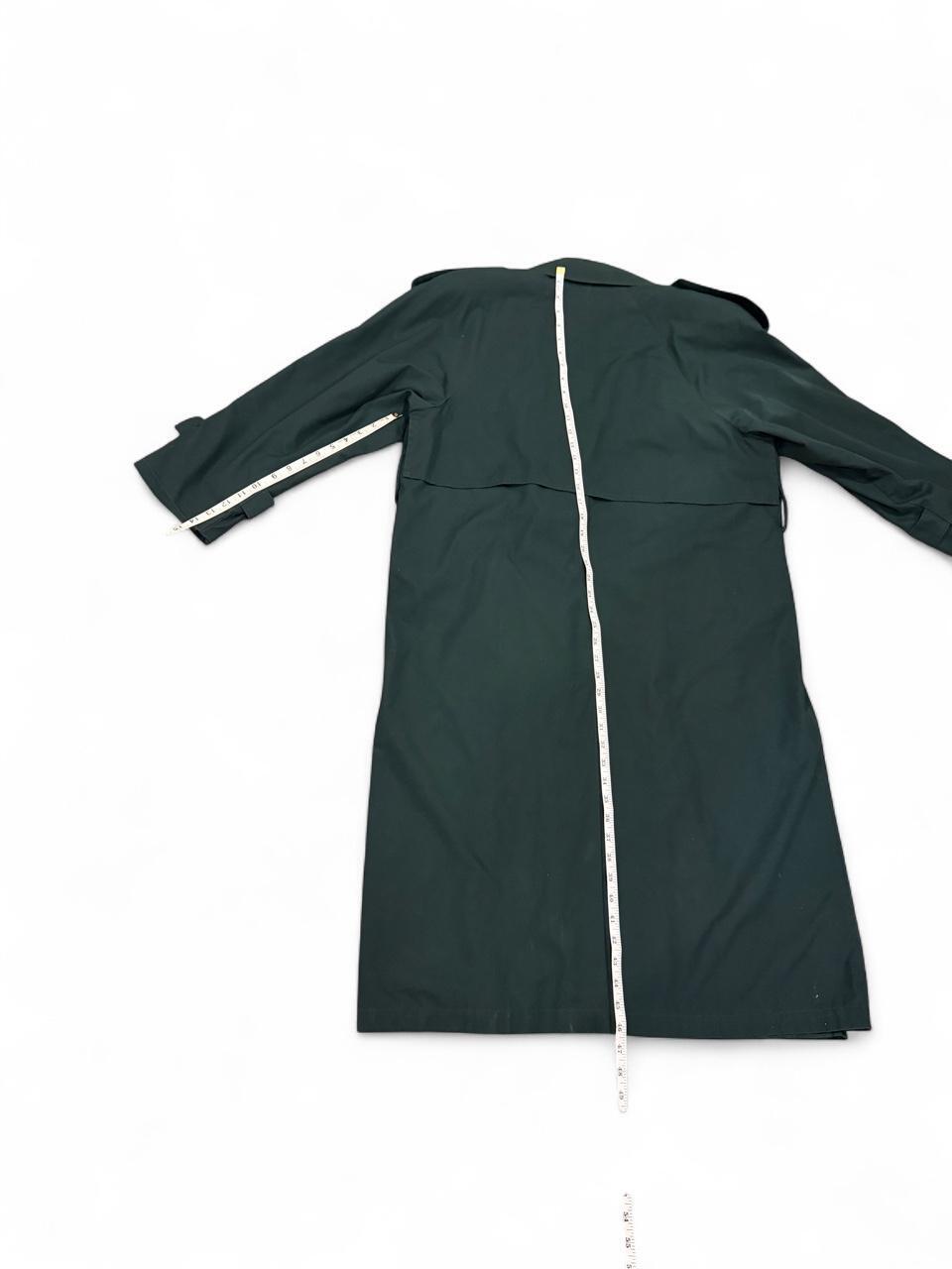Vintage Dark Green Oversized Maxi Trench Coat