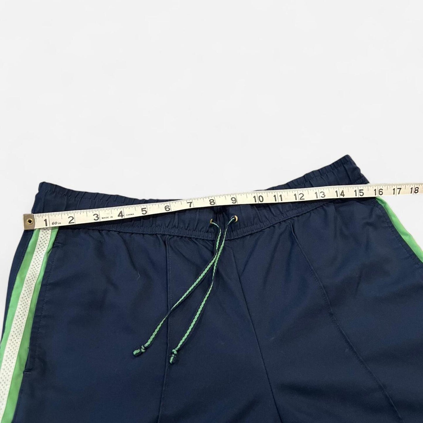 Y2K Cropped Navy Track Pants Side Stripe Sporty Small
