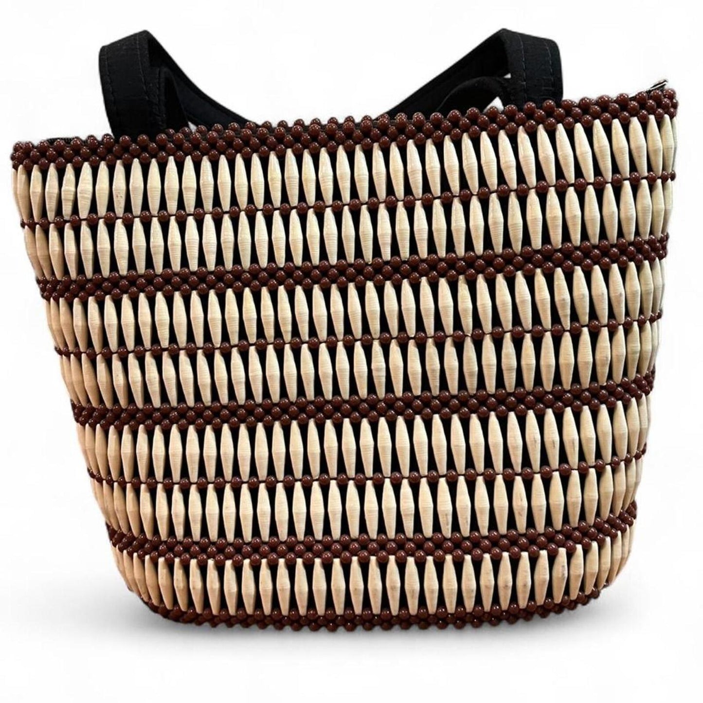 Vintage Beaded Tote Bag Y2K