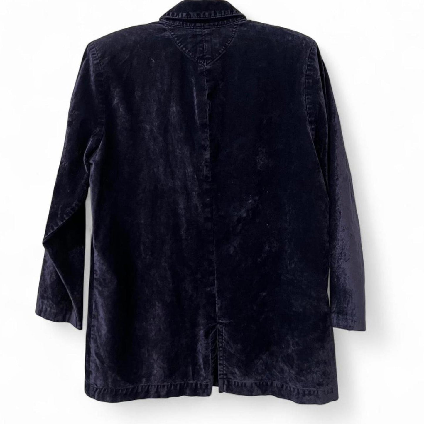 Vintage Navy Velvet Blazer Jacket M