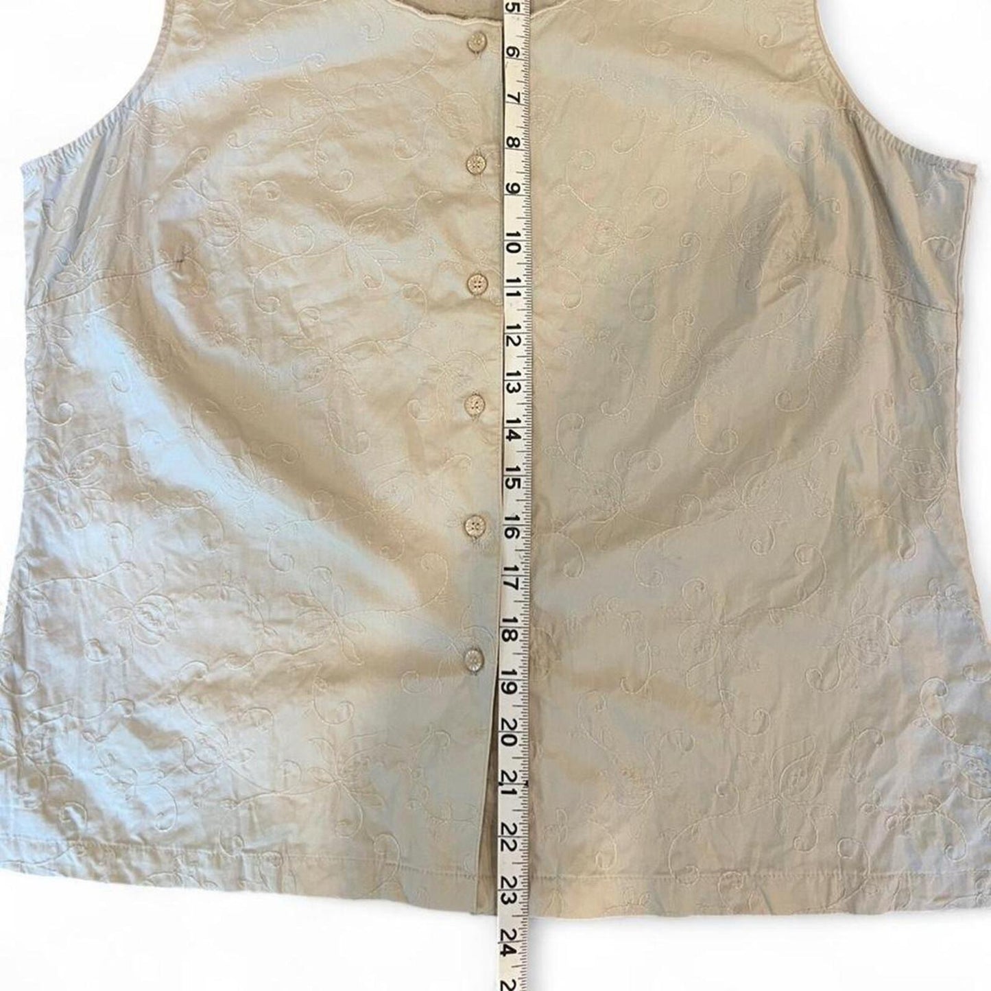 Vintage 90’s Embroidered Cotton Tank