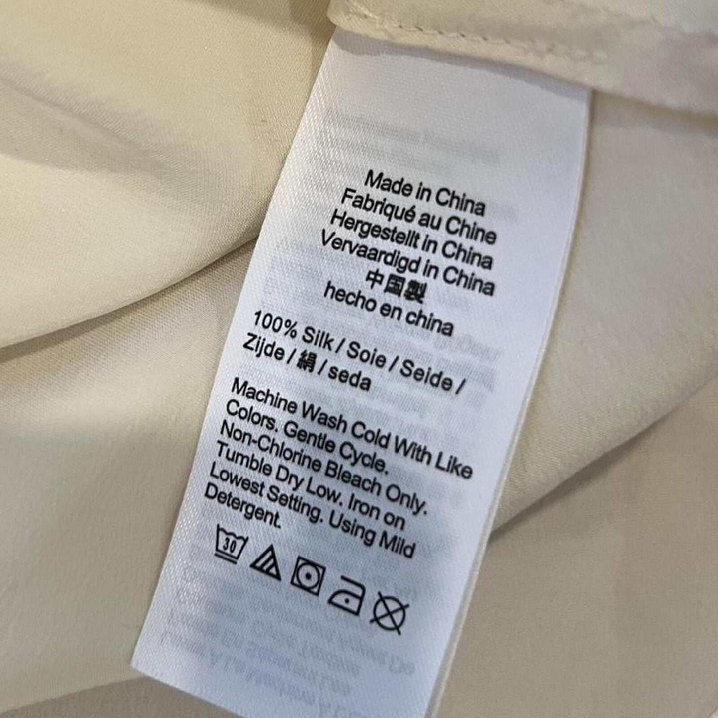 J.Crew Silk Camisole Ivory Minimal Y2K Slip Top