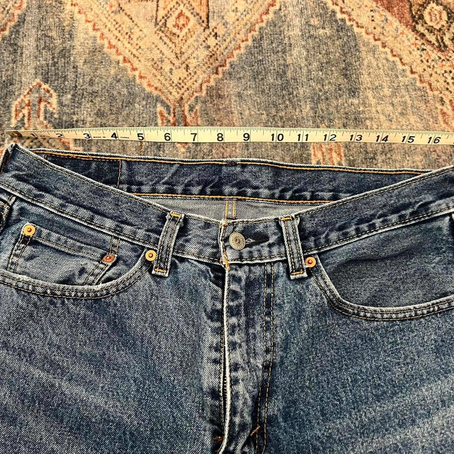 Levi’s 505 Straight Leg Denim Jeans Medium Wash