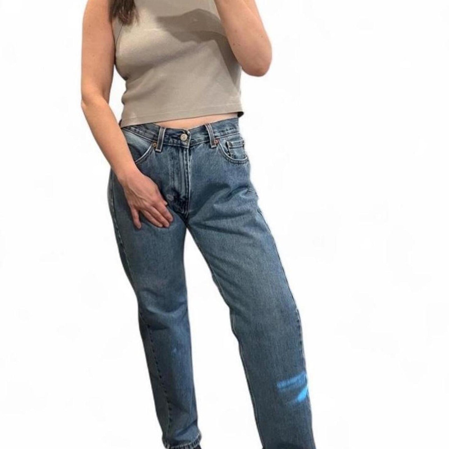 Vintage Light Wash Levi’s 505 Loose Straight Leg Jeans