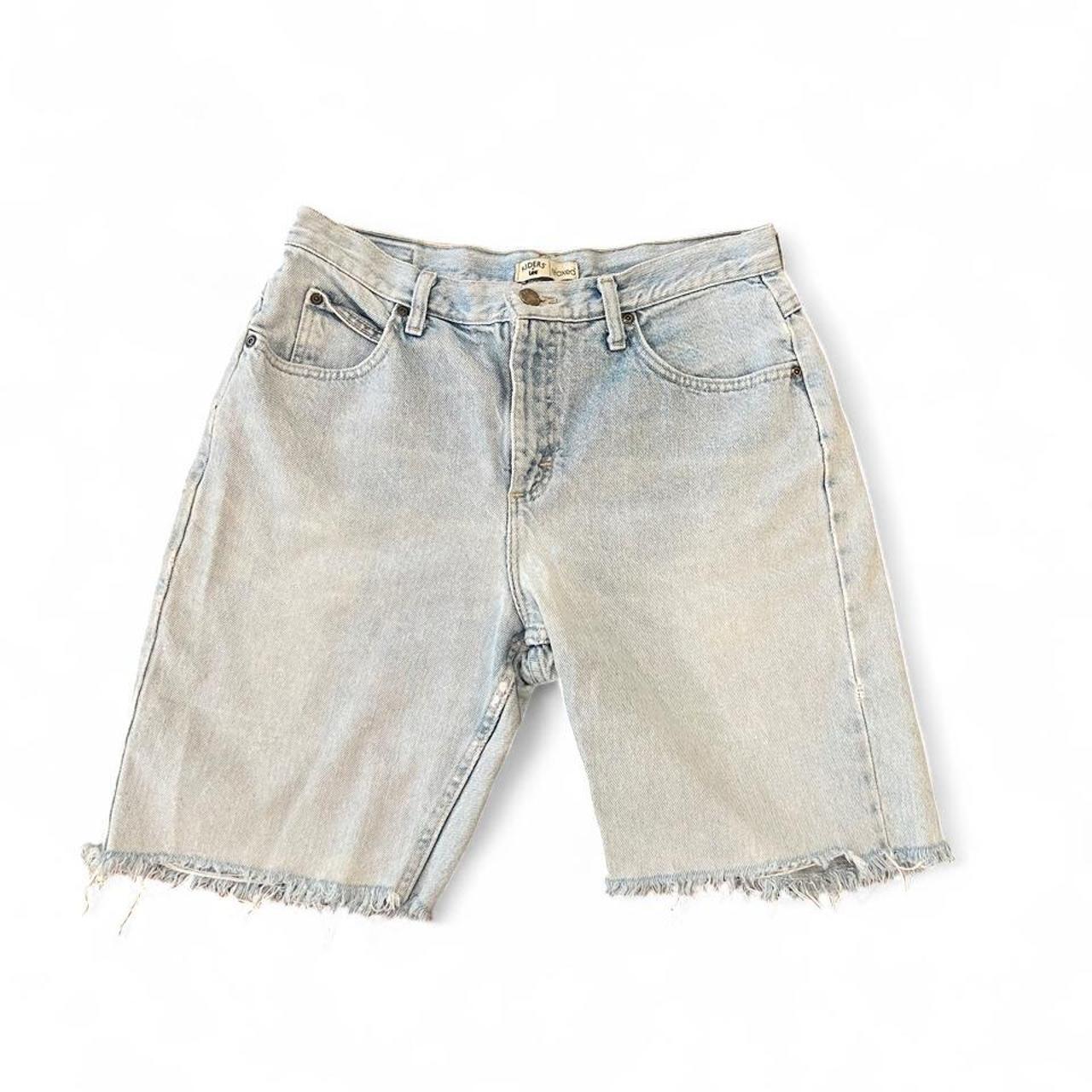 Vintage Riders by Lee Light Wash Denim Jorts Relaxed Long Jean Shorts Y2K