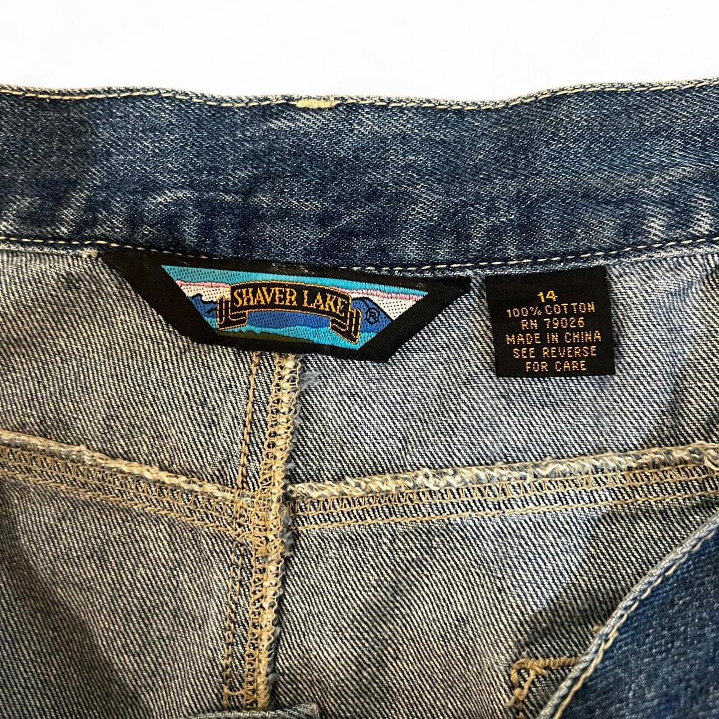 Vintage Denim Midi Skirt