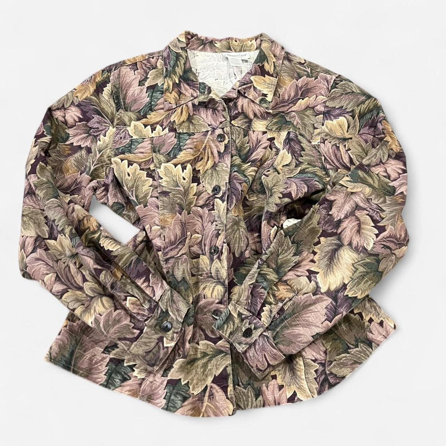 Vintage 90’s Leaf Print Denim Jacket