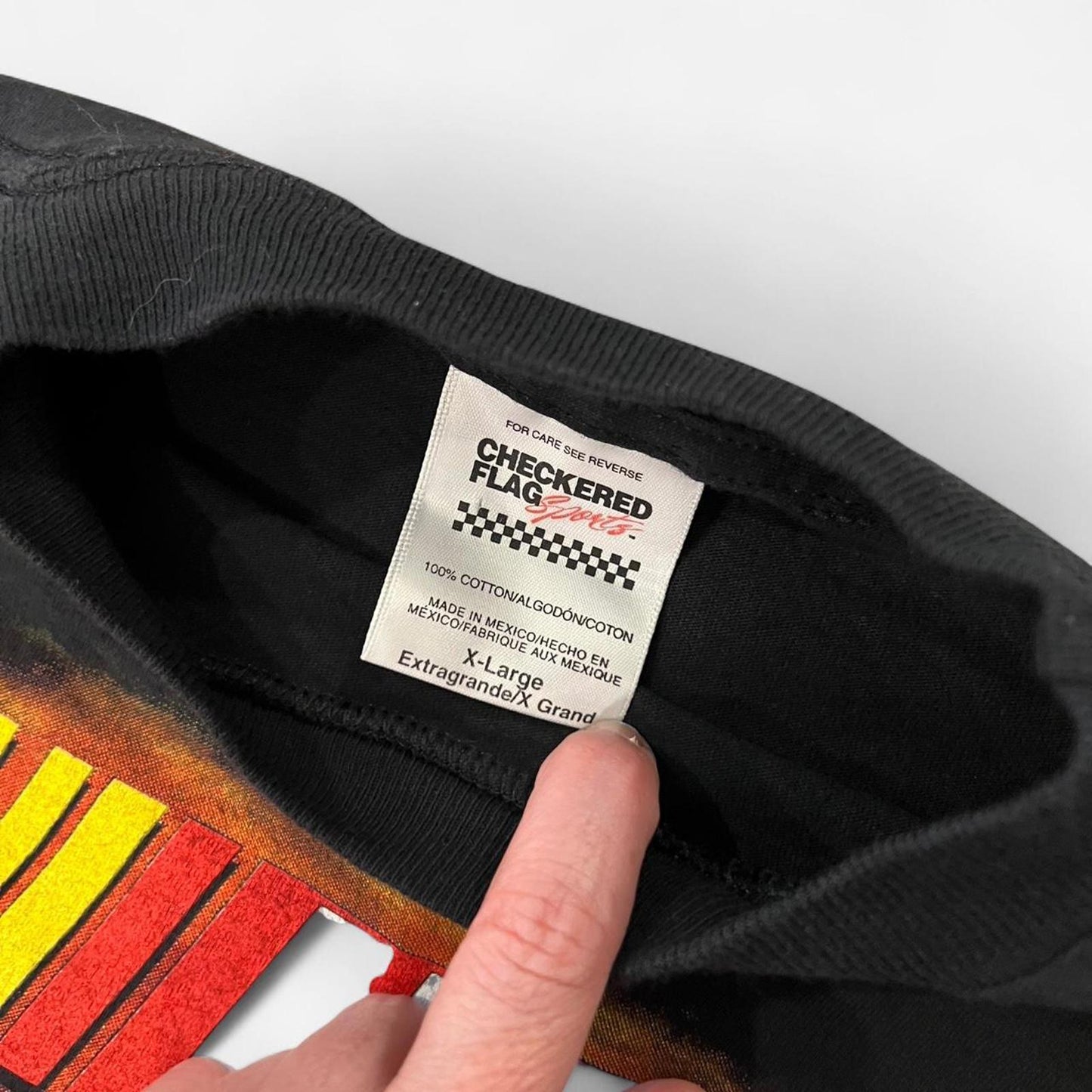 Vintage 1998 NASCAR Rolling On Tour Graphic Tee Double Sided Racing Shirt