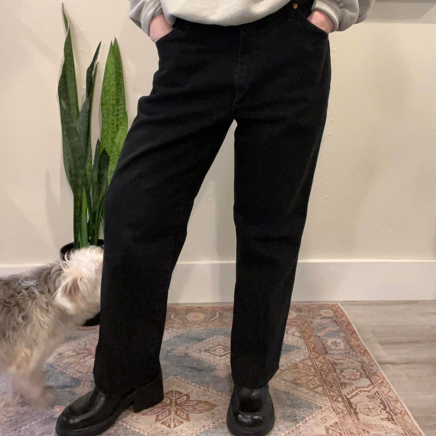 Vintage Wrangler Black Jeans — Straight Leg / Made in USA