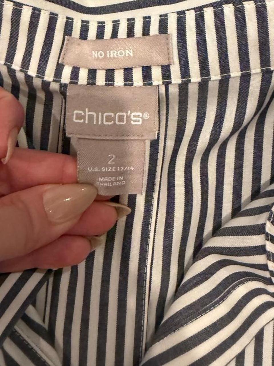 Oversized Striped Button Up Shirt
