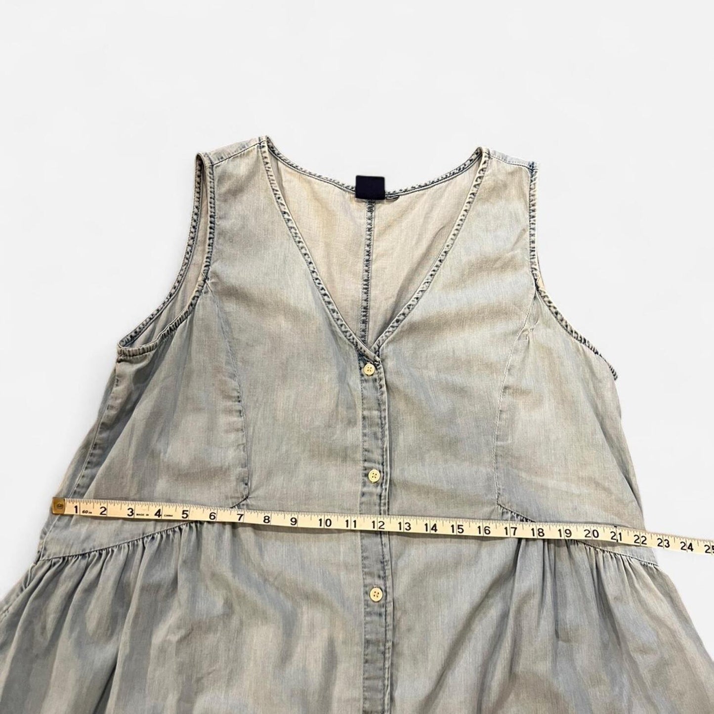 Vintage Y2K GAP Chambray Babydoll Dress