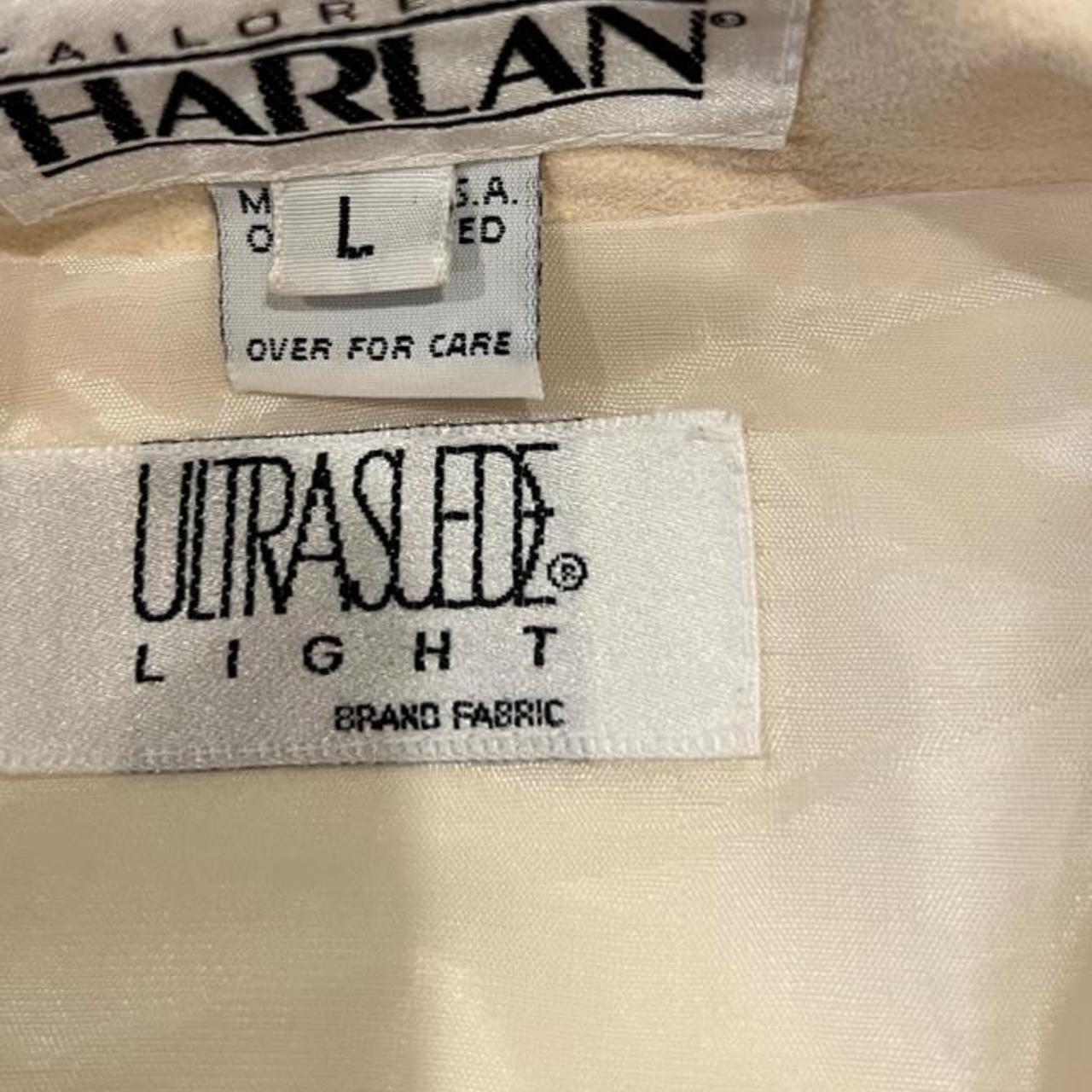 Vintage 90s Buttery Cream Ultrasuede Bomber Jacket Snap Front Minimalist L