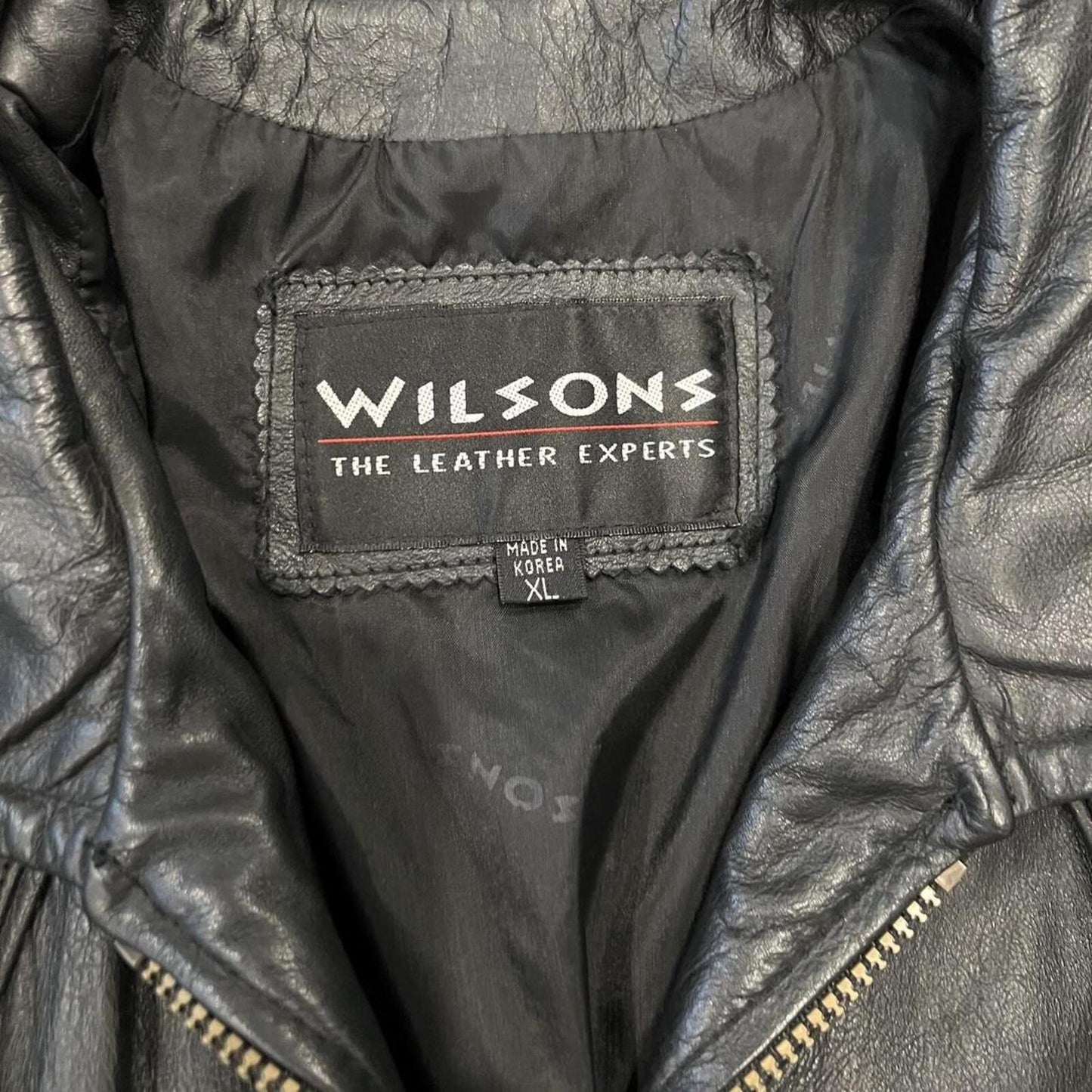 Vintage 90’s fringe leather jacket western biker oversized black