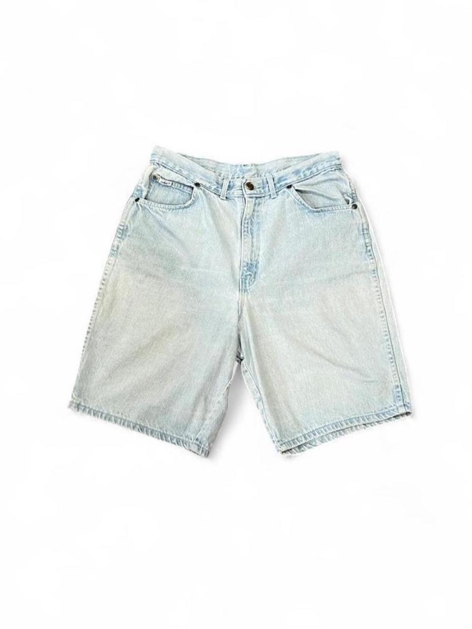 Vintage 90s Light Wash Denim Bermuda Shorts