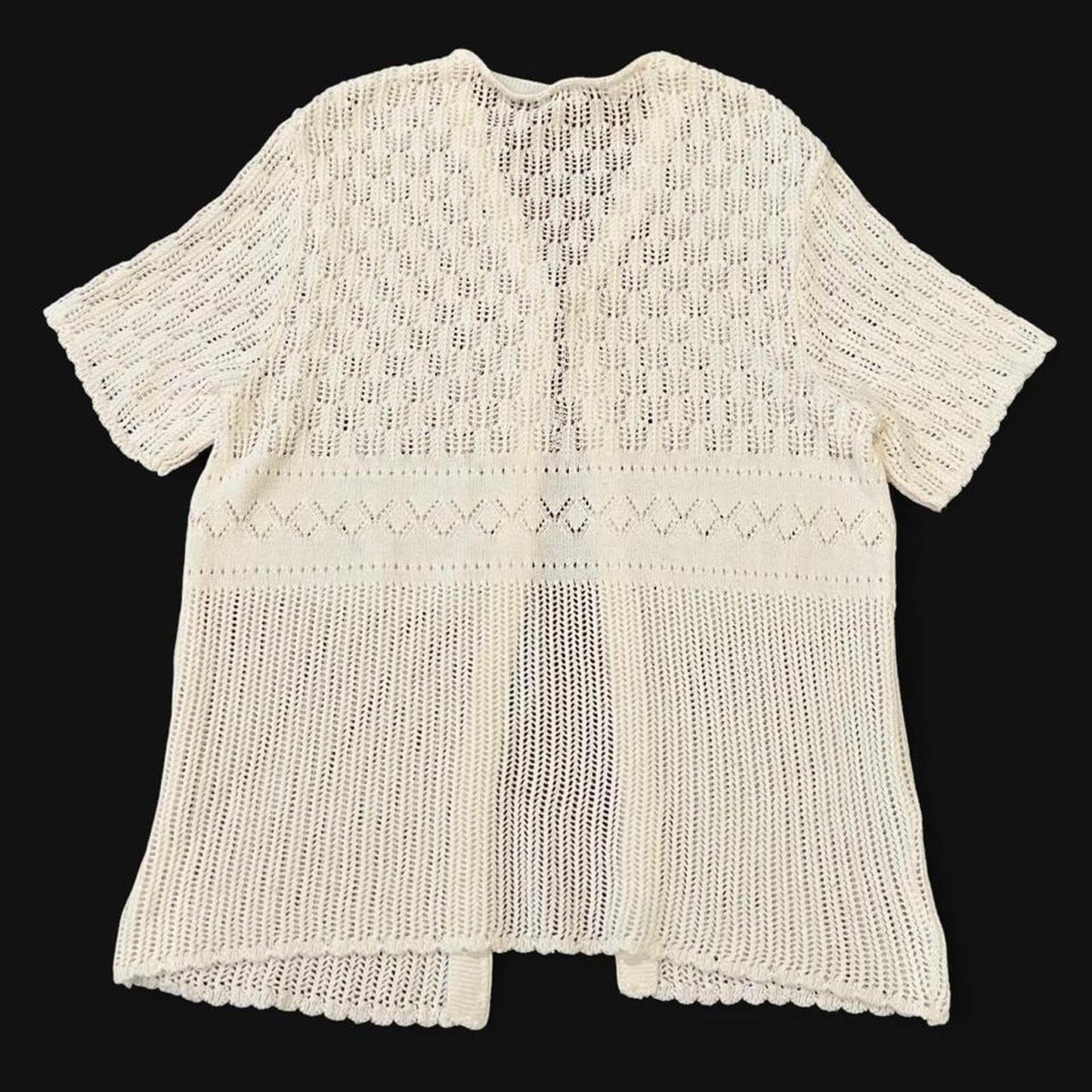 Vintage 90s Open Knit Cardigan Top
