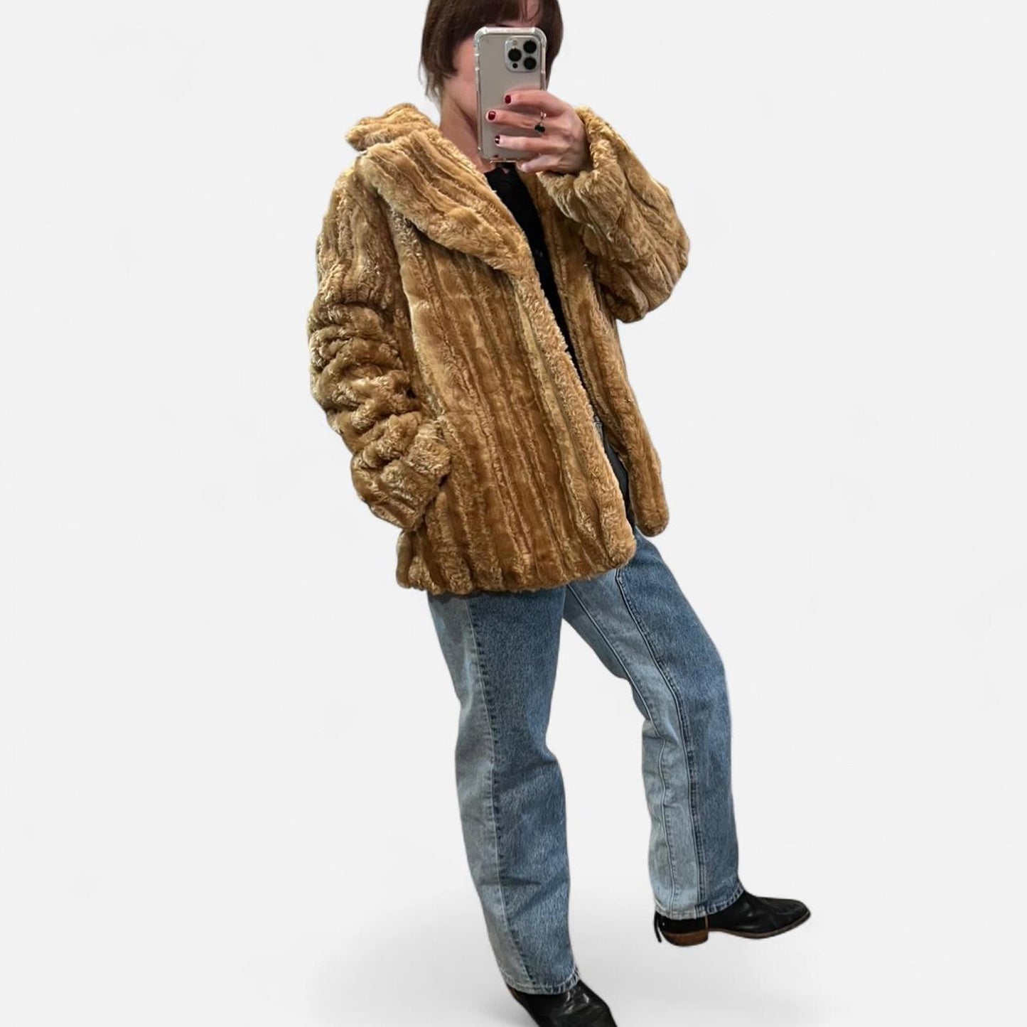 Vintage Y2K Faux Fur Jacket