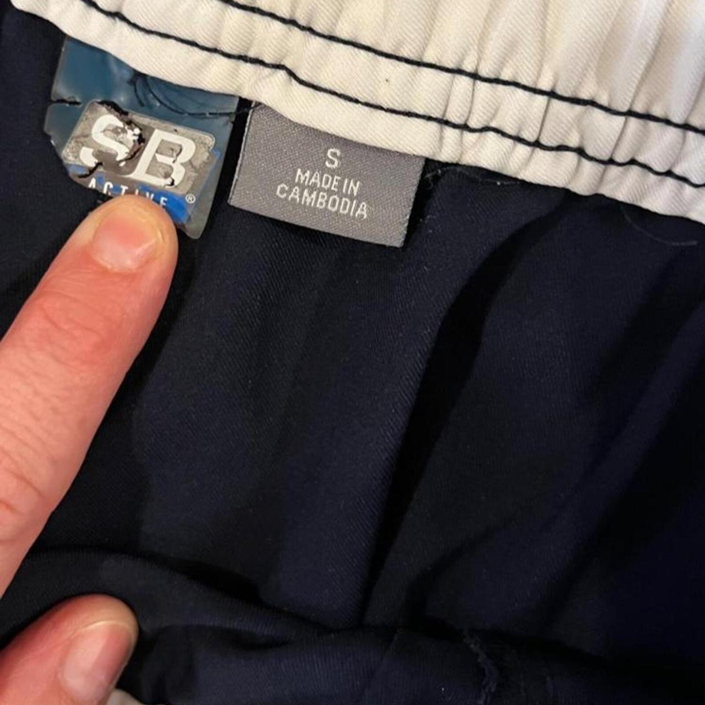 Y2K Navy Track Capris Side Stripe Athletic Pants Small