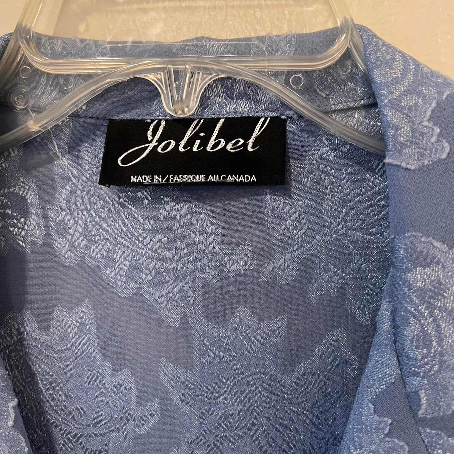 Vintage 90s Sheer Jacquard Button-Up Tunic