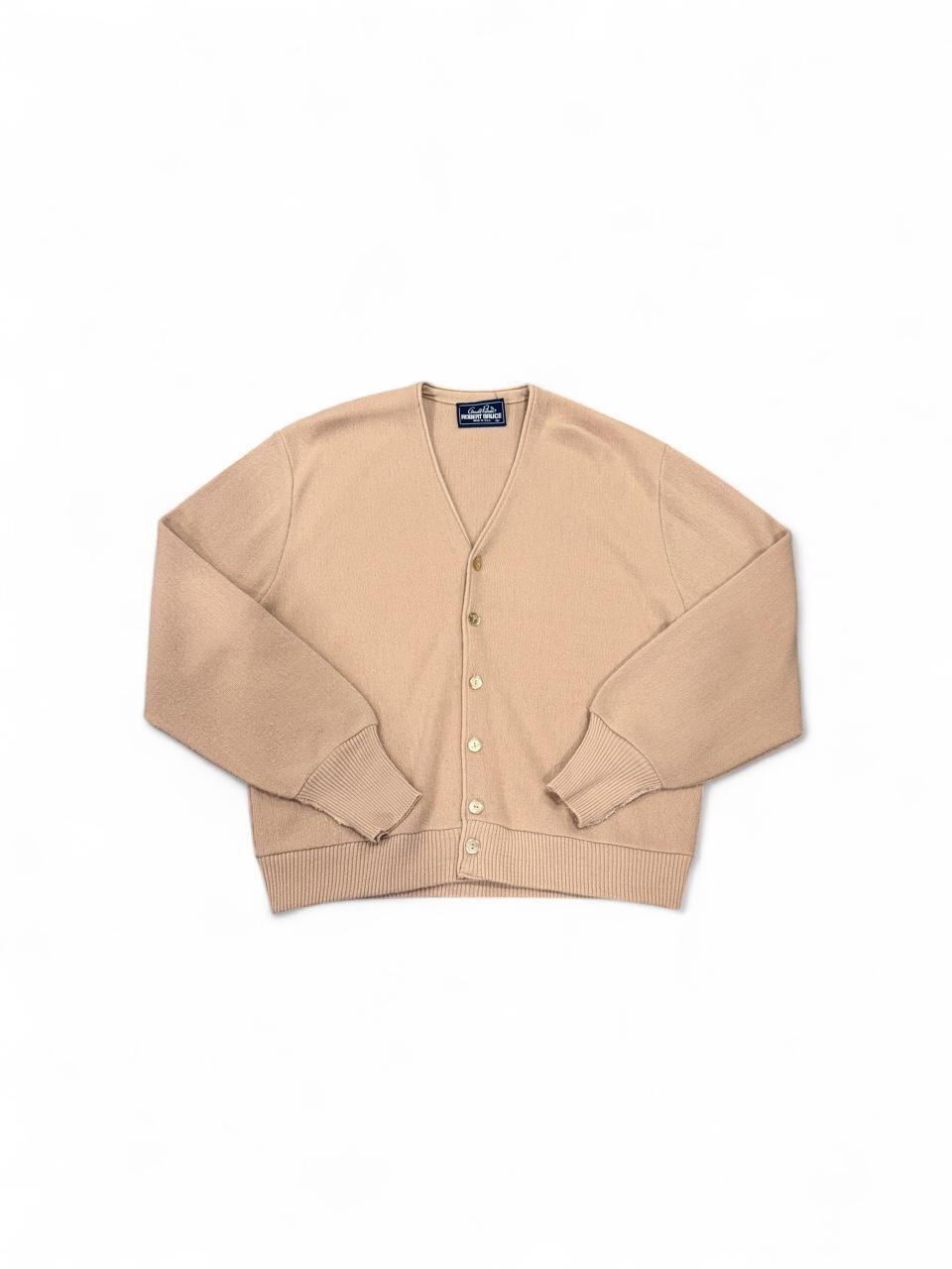 Vintage 90’s Oversized Camel Grandpa Cardigan