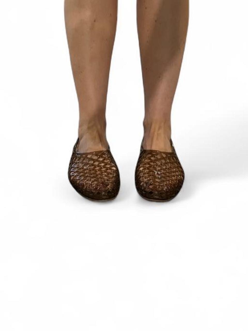 GAP Brown Jelly Mesh Flats Size 7 | Fisherman Ballet Flats Y2K