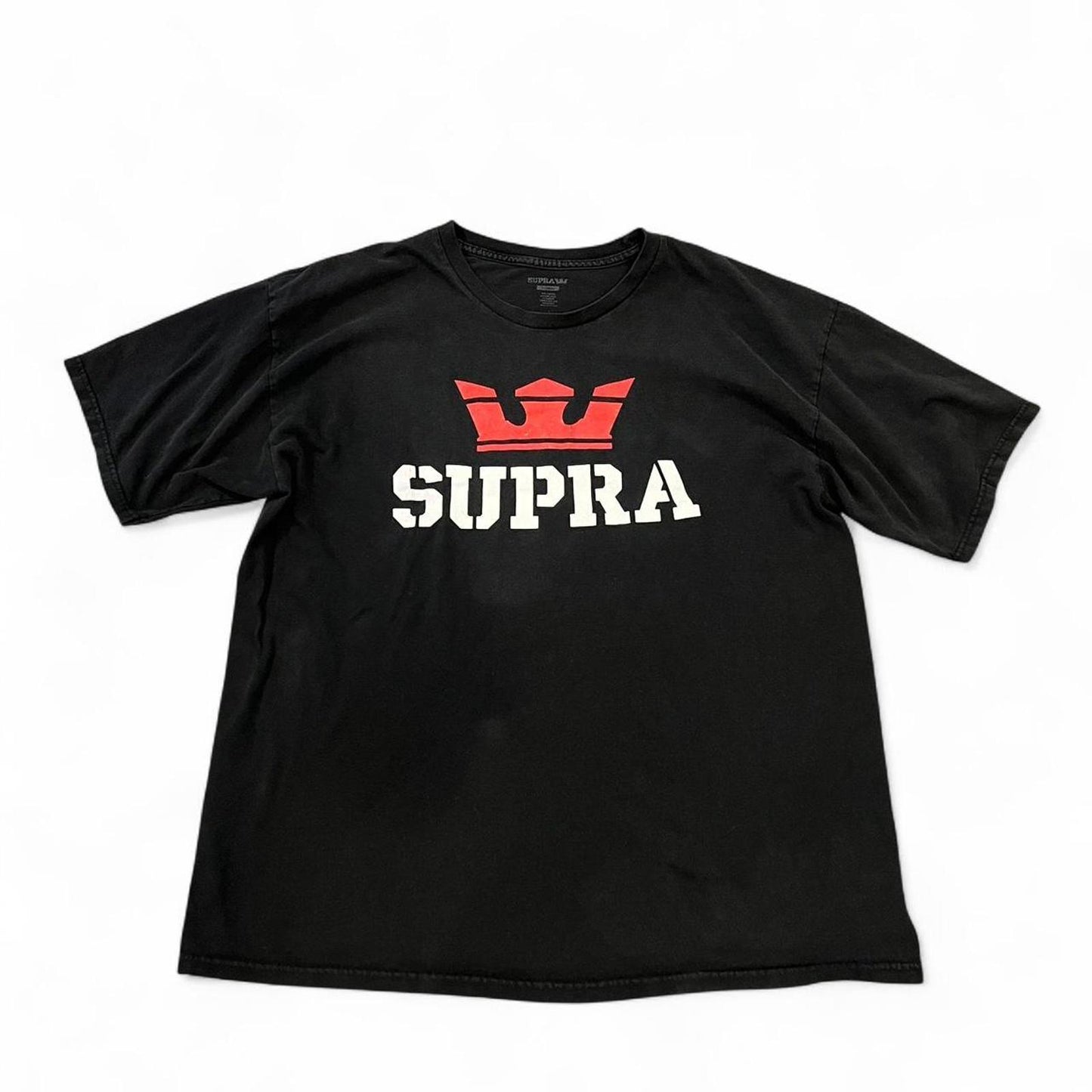 Supra Logo Graphic Tee Black Streetwear Skate T-Shirt