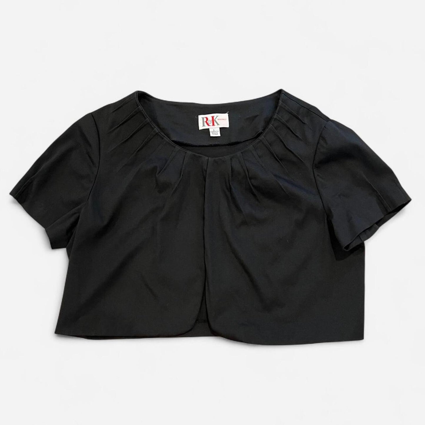 Y2K Black Cropped  Going Out Top