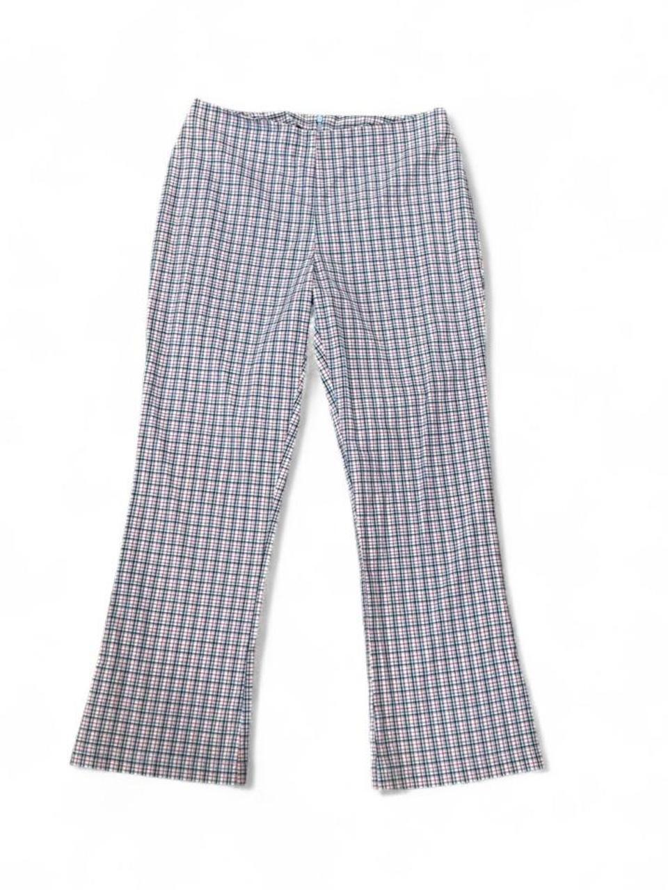 Y2K Plaid Capri Kick Flare Pants XS/S