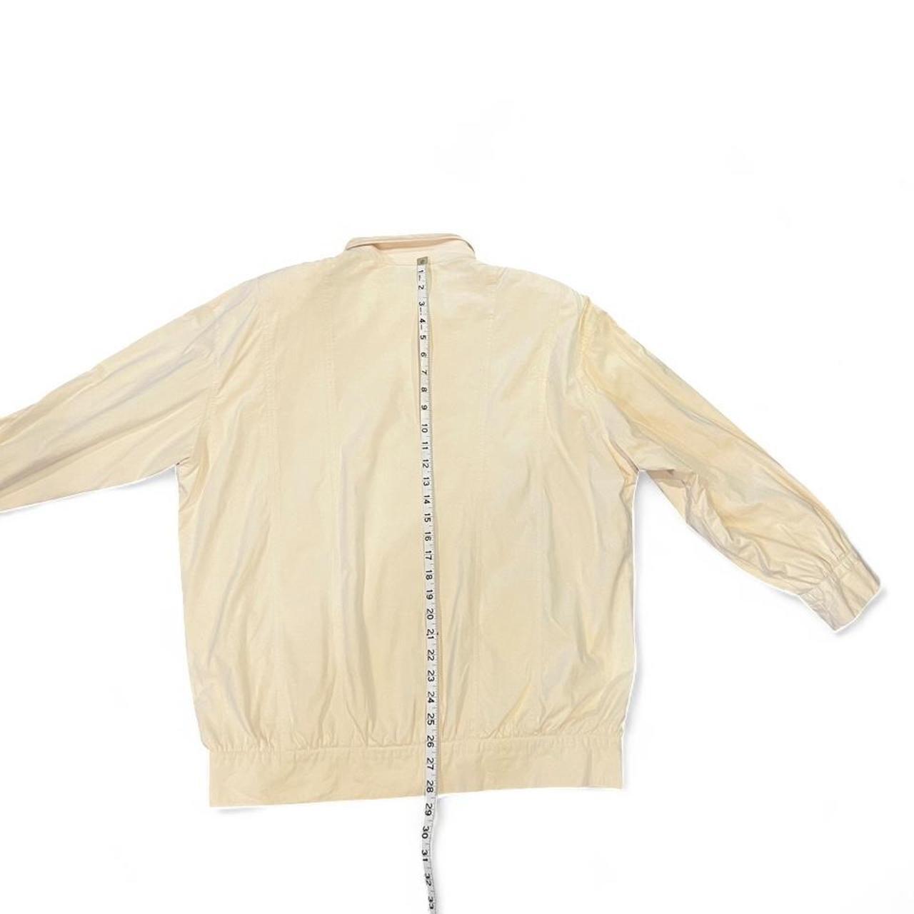 Vintage 90s Buttery Cream Ultrasuede Bomber Jacket Snap Front Minimalist L