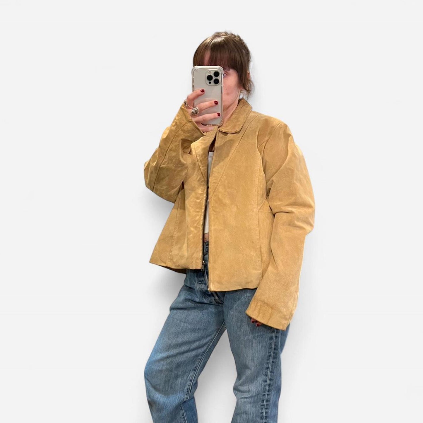 Vintage Suede Zip Jacket