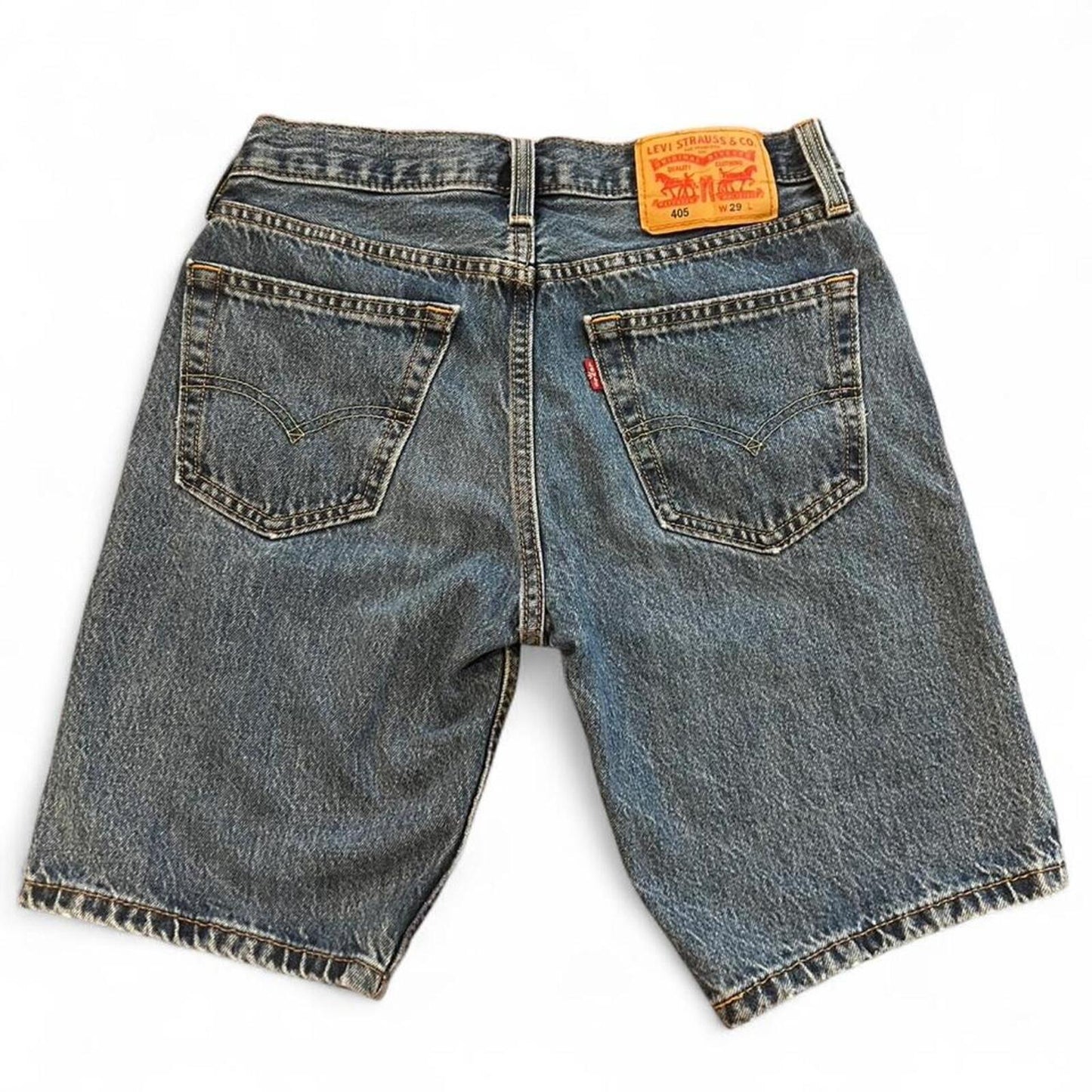 Levi’s 405 Jean Shorts Y2K Relaxed Fit Medium Wash
