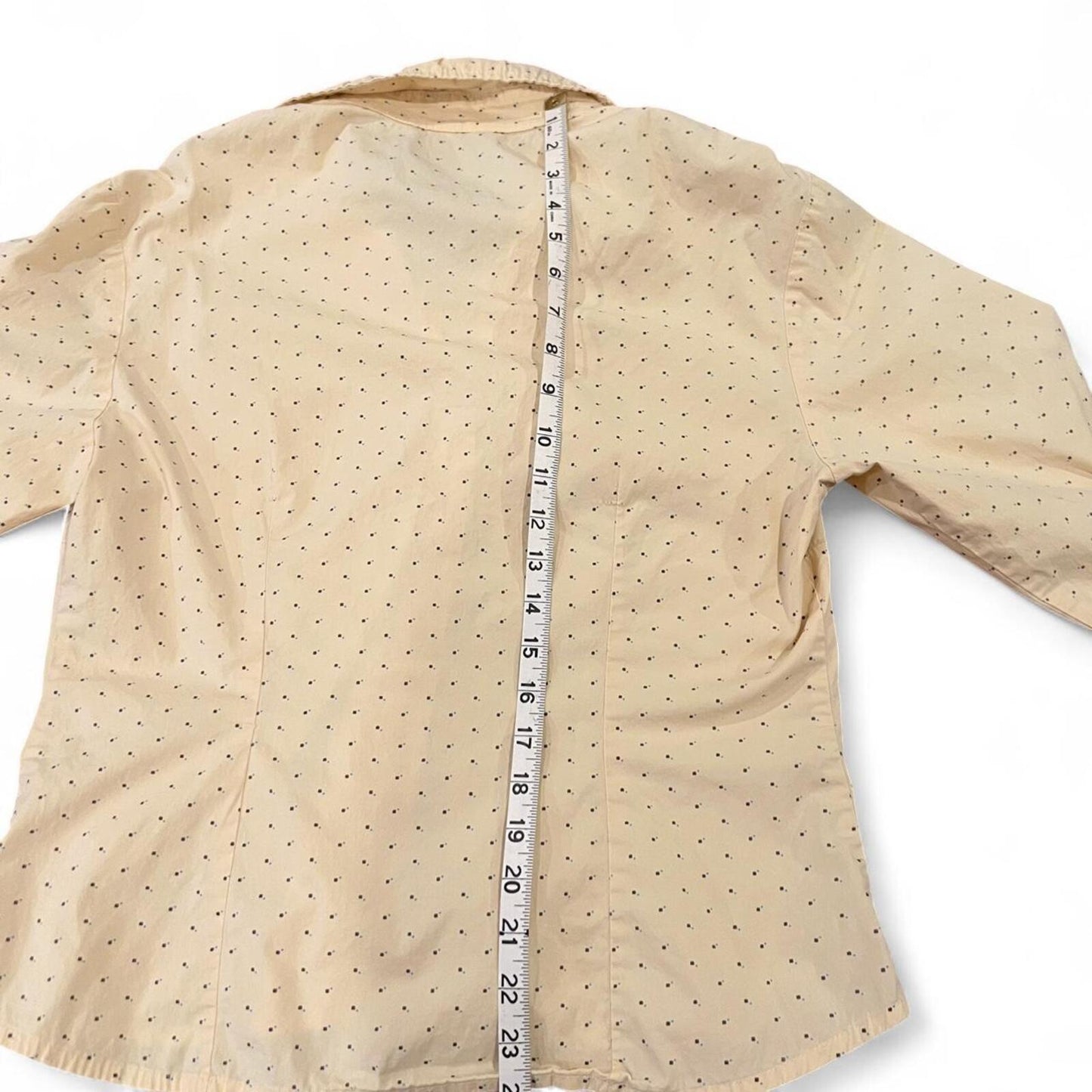 Vintage Butter Polka Dot Button Up 90s Minimal