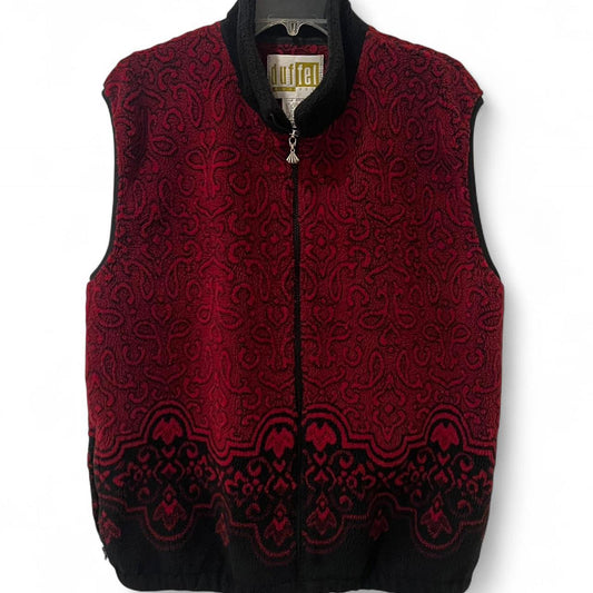 Vintage 90s Red Fleece Vest